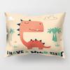 Cartoon Dinosaur Pillowcase Cute Children's Room Cushion Cover Car Sofa Cushion Cover Children's Birthday Gift