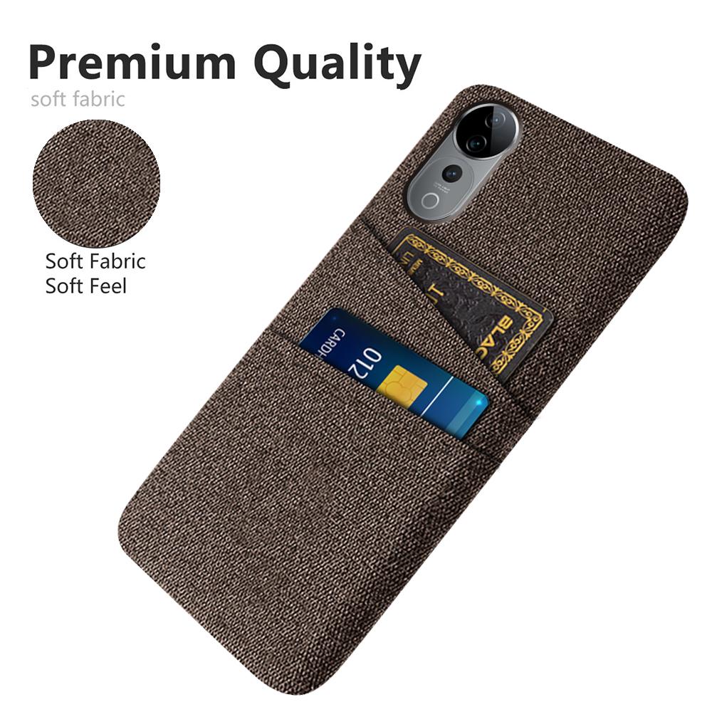 For vivo S19 Pro 5G Case Cloth+Hard PC Phone Cover with Dual Card Slots