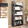 Modern Multi-Tier Metal Bookshelf