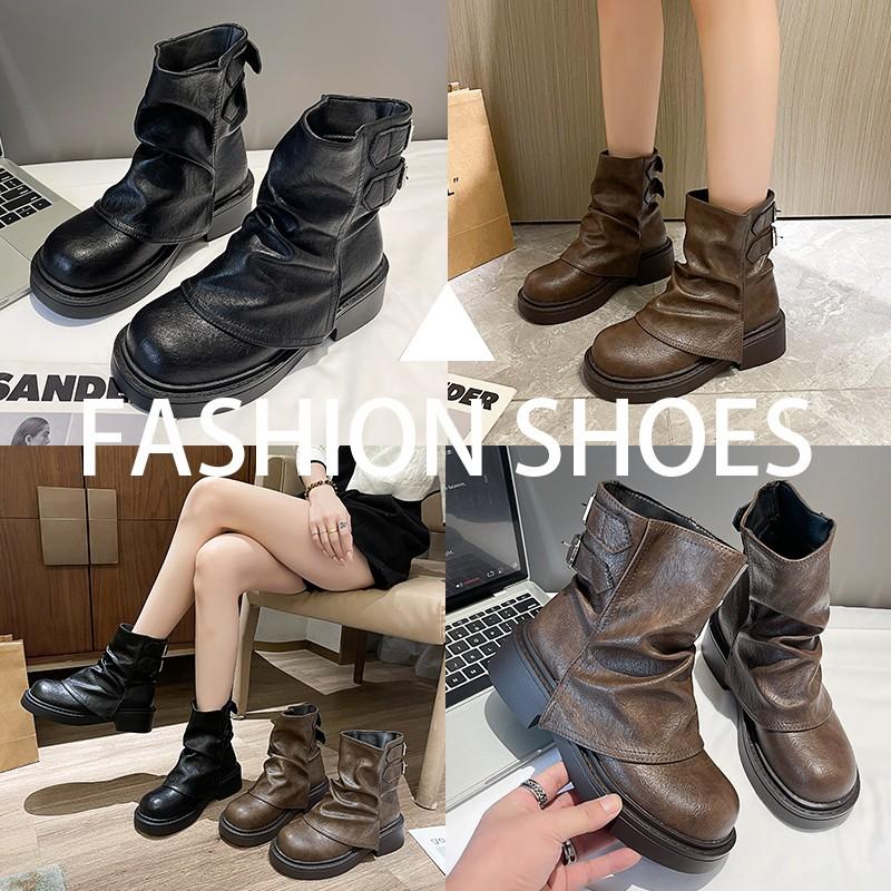 Женские ботинки Ботинки-Женская обувь 2024 Лолита Осень Рок Ботильоны Ковбойские ботинки — фото 5