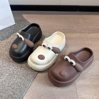 Cute Puppy Thick-soled Height-increasing Versatile Cool Slippers 2025 Spring and Summer Fashionable and Comfortable, Stepping On Shit Feeling B