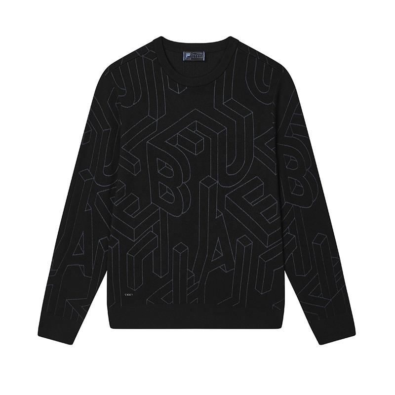 

New FILA Knitwear Men s Black F11M442403FBK 175/96A/L