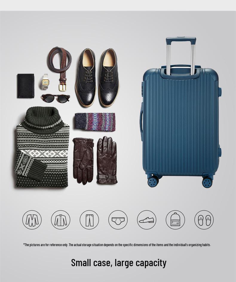20-Inch Carry-On & 24-Inch Large Capacity Drop-Resistant Suitcase with Silent Wheels & Combination Lock