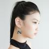 Lovuee Black Angel Wing Earrings