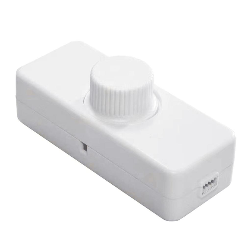 LED Inline Dimmer Switch 1 Gang for Table Lamps 220V-240V Trailing Edge Dimmer Rotary ON/OFF Cord Dimmer Light Switches