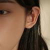 Less is more 4K gold cubic bar earring