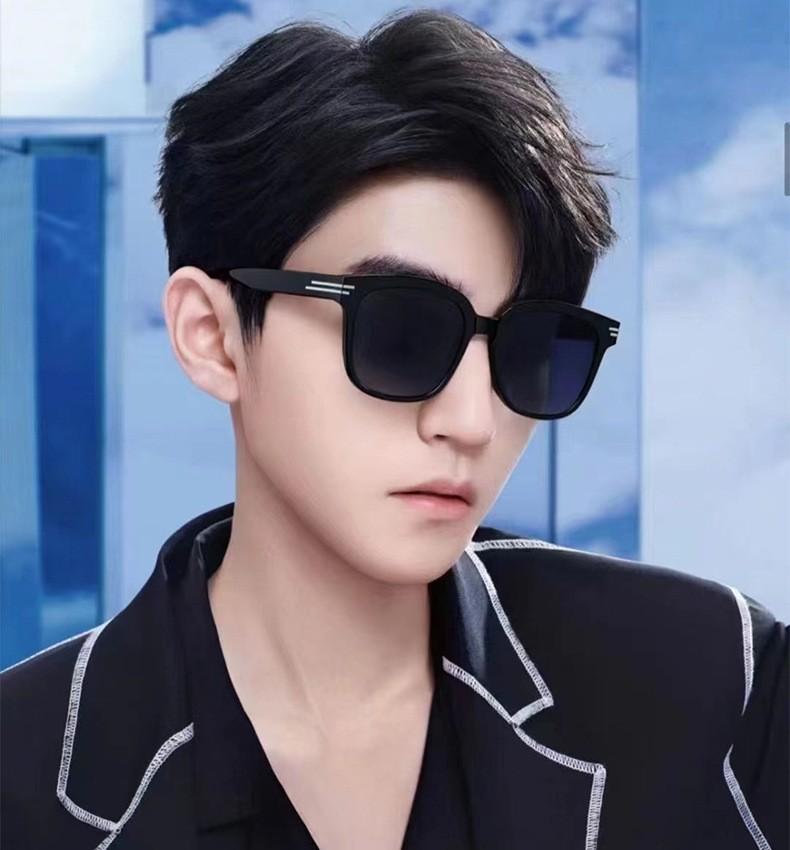 Round Face, Large Frame, Advanced Sense Uv Protection, Square Sunshade Sunglasses For Women, Tide Polarized Light, Sunglasses For Men