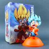 In Stock Dragon Ball Fashion Style Cute Son Goku Figure 14cm Height Kawaii Anime Decoration Desktop Ornaments