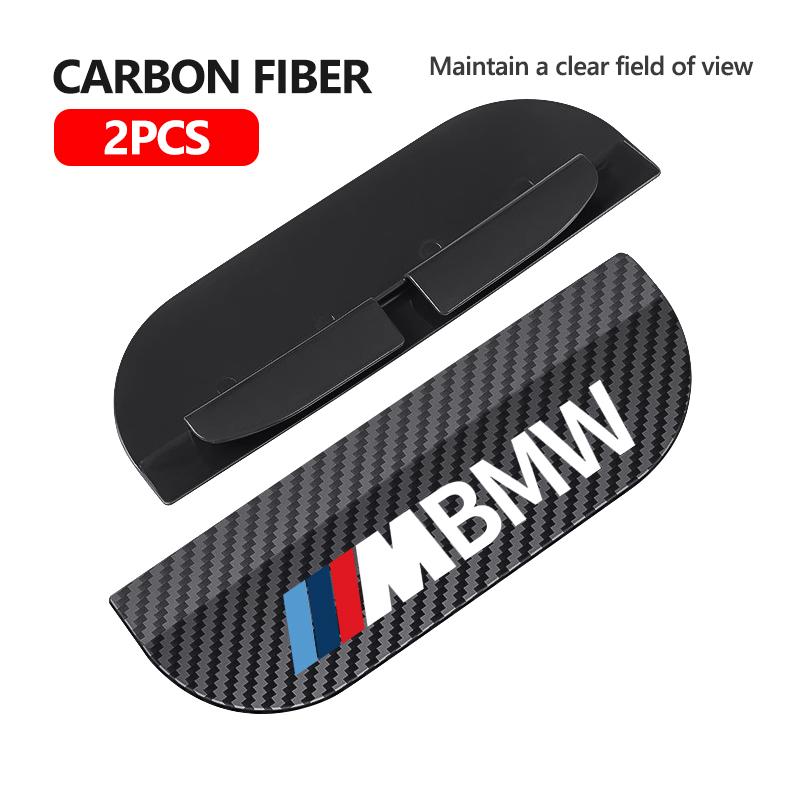NTSM5 2Pcs Carbon Fiber Car Rearview Mirror Rain Eyebrow Cover For BMW M F10 F20 F30 F40 F15 F25 F26 F31 F49 E62 E83 E84