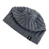 New Style Unisex Winter Hats Plush Fur Lined Men Women Warm Beanie Cap Casual JZML Label Decor Outdoor Winter SKI Knitted Hats