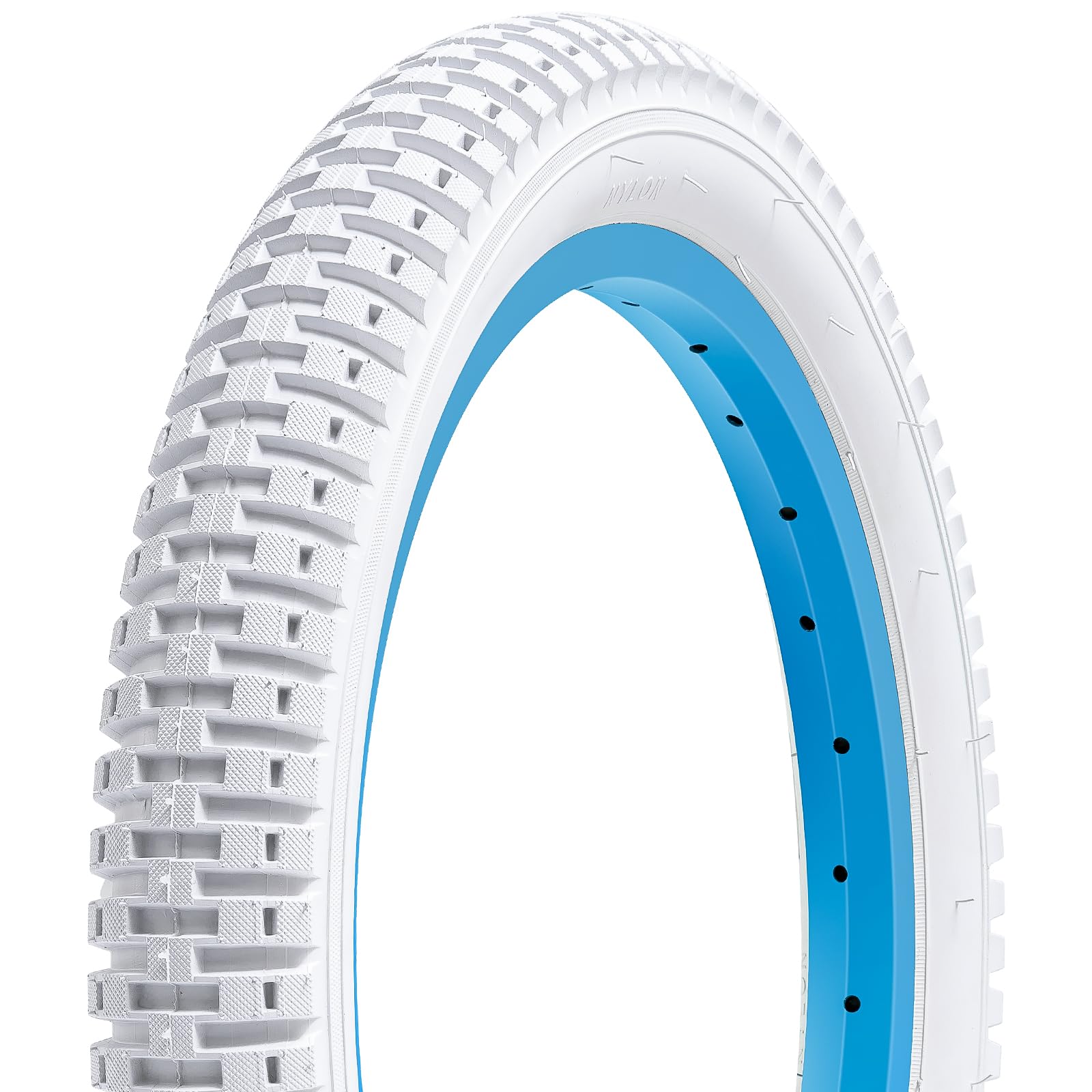 

FengCan 14x1.95 Tire, 14x1.95 53-254 Bicycle Tire, Suitable for 14-inch Mountain Bikes and Cross Bikes, 1.95-inch Section Width (BQ030, White)