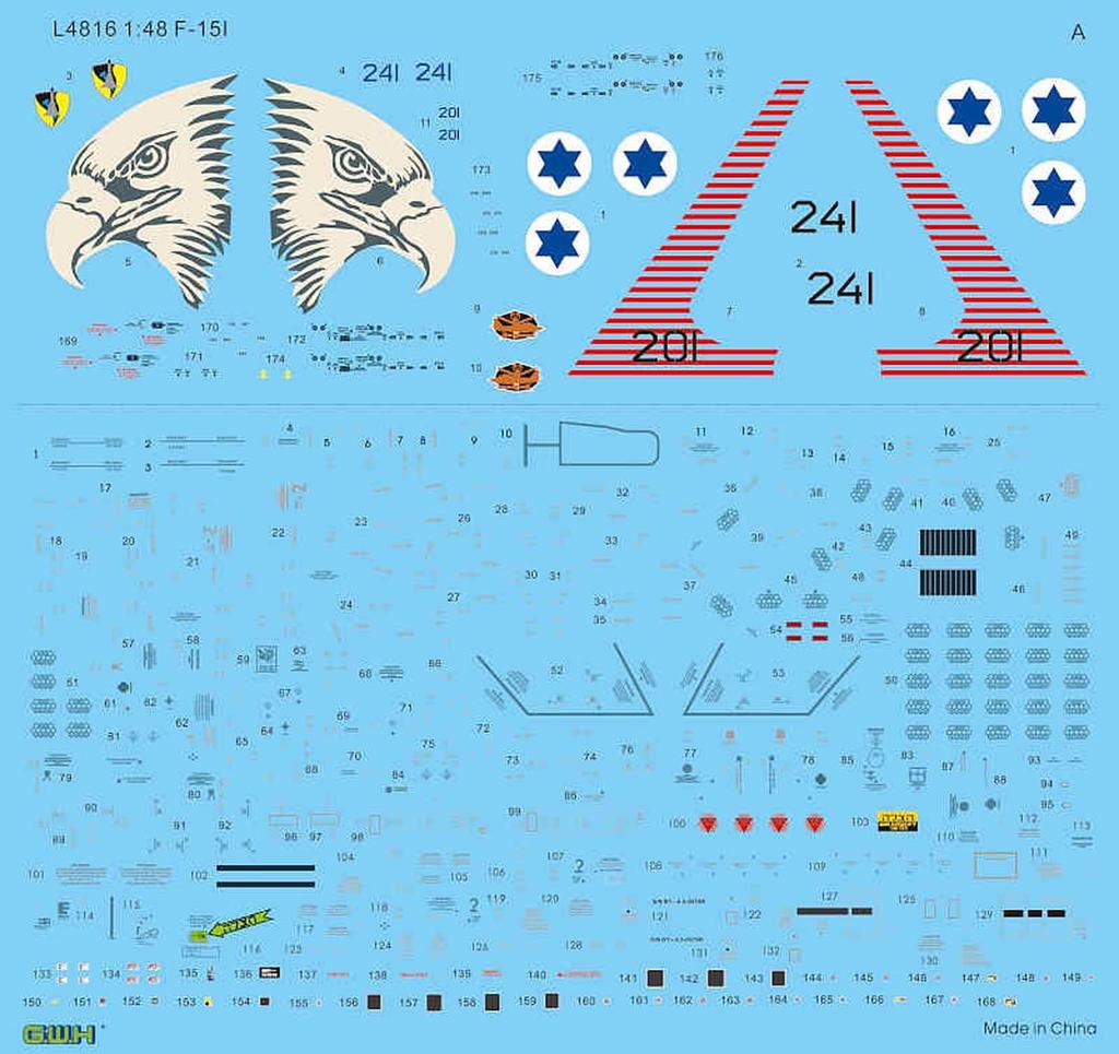 Great Wall Hobby Israeli Air Force Raam Plastic Model L4816 1/48 F-15I (Airplane)