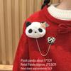 Adorable Red Panda Brooch: Cute Plush Backpack Pin for Students, Couples & Women - Perfect Birthday Gift