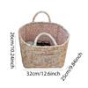 Fabric Pastoral Laundry Storage Bin with Easy Carry Handles Washable Clothes Hamper for Shelves Closet Laundry Home Office Decor