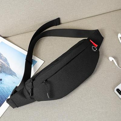 Riñonera para hombre, bolsa deportiva para exteriores, para teléfono móvil, de nailon, impermeable, tipo bandolera, para el pecho