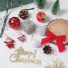 1bag Christmas Decoration Santa Claus Christmas Balls Pine Cones Bows Set Xmas Tree Hanging Ornaments Home Party 2025 Navidad