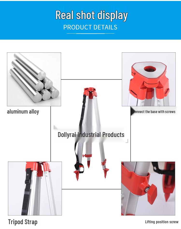 Aluminum Alloy Level Theodolite with Wooden Tripod - Drop-resistant for Engineering Surveying