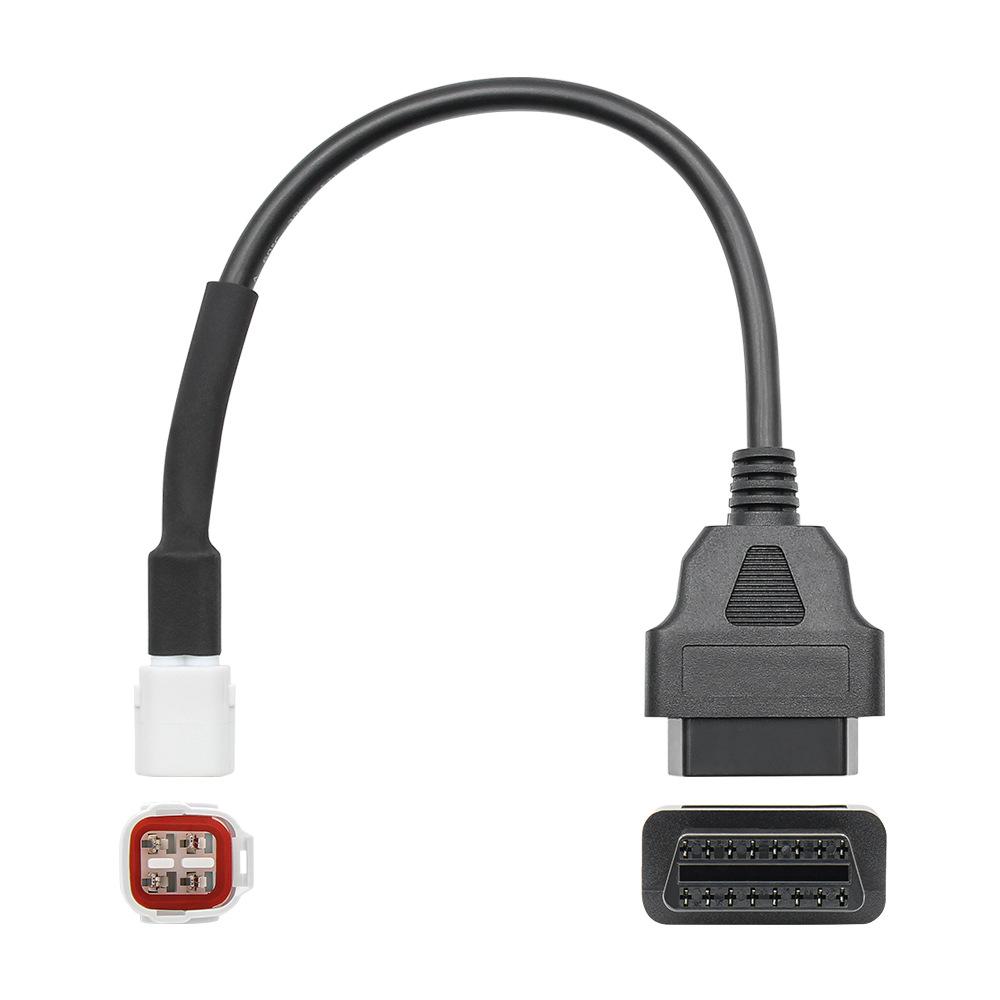OBD2-adapter OBD2 4-pinners til OBD2 16-pinners Kompatibel med Yamaha FZ10 (2016–2019), MT07 (2017-2018), MT09 Motorsykkel, Scooter - 30cm
