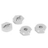 4 Pcs 12mm Aluminum Alloy Hex Wheel Hubs Adapters With Axle Pins for TRAXXAS 116 RC Car Parts