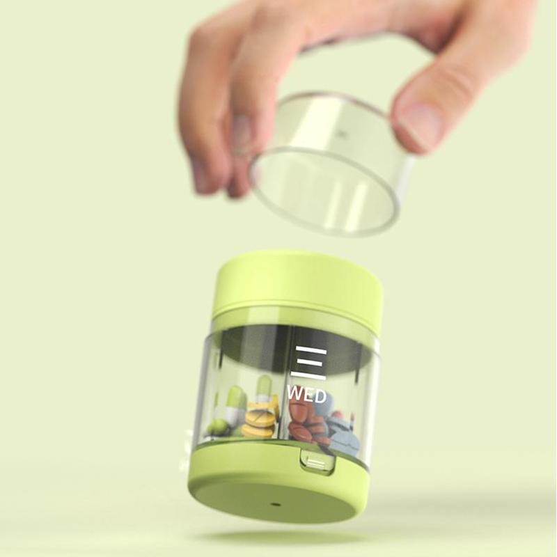 2 In1 Pill Case Cutter Medicine Storage Tablet Splitters Portable Travel Pill Cases Dispenser Pills Box Organizer Container Box