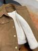 Women's Winter 2025 Korean Style Casual Velvet Thickened Short Jacket