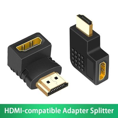 HDMI-kompatibel 90 grad Hdmi Kabel Männlich Zu Weiblich Host Panel Mount Schraube Kabel Hdmi zu Hdmi 1,4 v buchse Für Splitter Extender