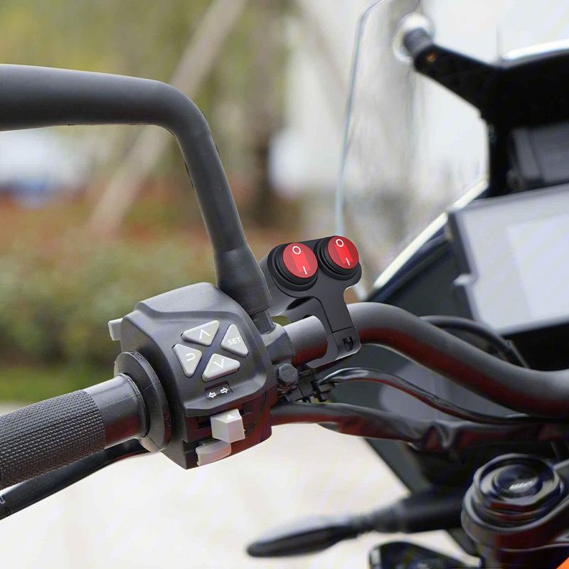 Aluminium Alloy Motorbike Headlight Button 3 Way ON-Off Switch Spotlight Fog Light Switches 12V Waterproof Moto Accessories
