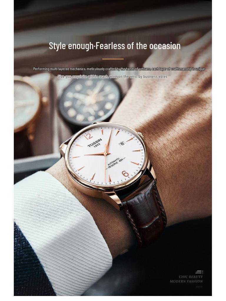 Tossin So Tian Junya Serie Herren-Automatik-Uhr - Nicht mechanisch