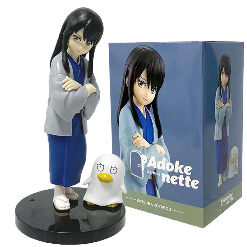 In stock 14CM Anime Gintama Figure Sakata Gintoki Katsura Kotarou Animation Model Toys Gifts Collection Decoration Ornaments