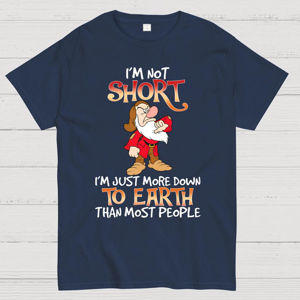 I'm Not Short I'm Just More Down To Earth Than Most People Cotton Summer Casual Cool Loose T-Shirt