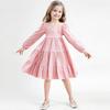 Girls' Fashion Cute Solid-Color Doll-Style Forest-Inspired Long-Sleeve Sweet Dress