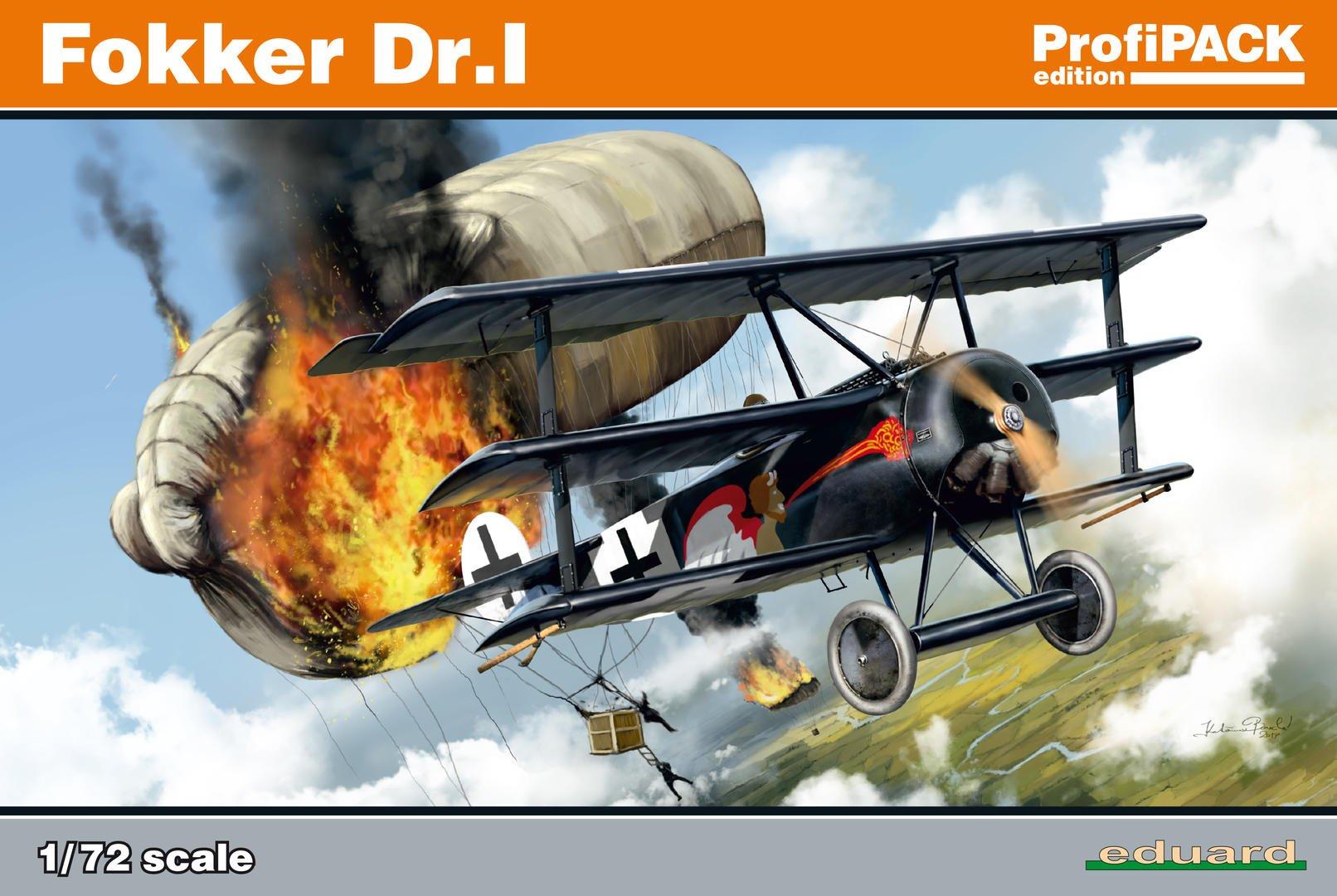 

Eduard 1/72 Profipack Fokker Dr.I Plastic Model Kit EDU7039
