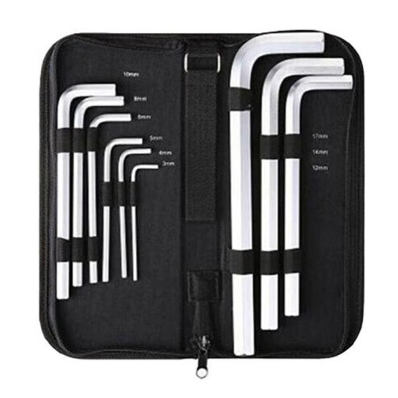 

9/10Pcs Hex Key Wrench Set, Allen Wrenches 3/4/5/6/8/10/12/14/17/19mm L Shape Allen Keys,Chrome Vanadium