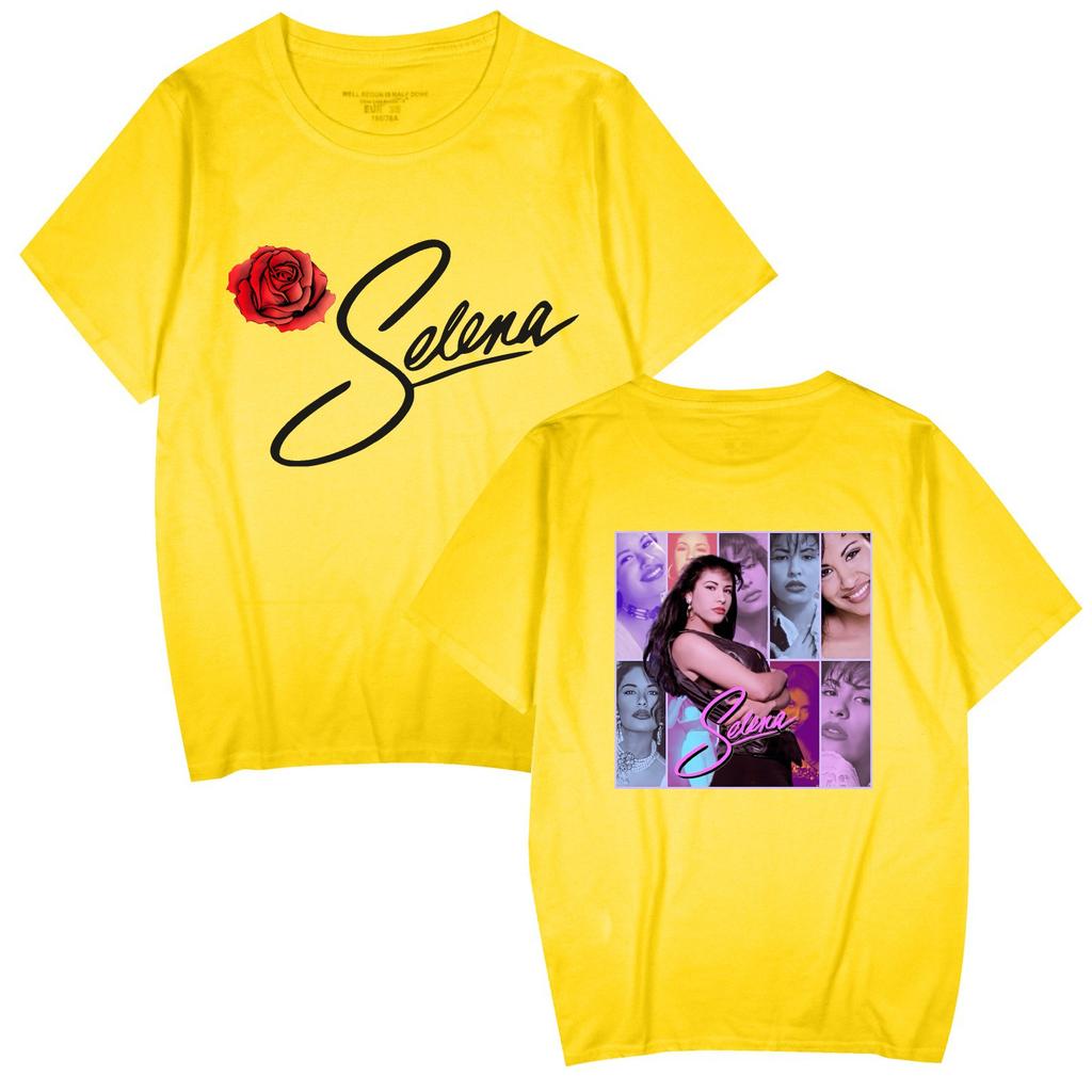 Singer Selena Quintanilla TShirt Women Short Sleeve Cotton Tshirts Casual Summer ONeck Cool Tees Shirt