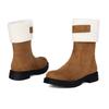 Women's Snow Boots, Comfortable and Warm In Autumn and Winter, Thick Heel Low Heel Large Size Plush Short Boots