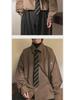 Unisex Japanese Retro Long-Sleeve Casual Shirt: Senior Loose Fit for Spring & Autumn
