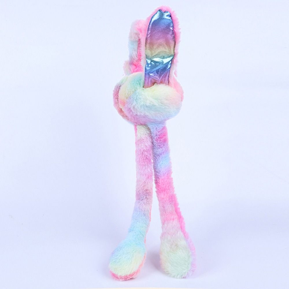 Winter Warm Plush Ear Warmers Soft Comfortable Gift Rainbow Airbag Earmuffs  for Women Girls