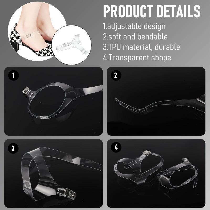 2pcs Detachable Shoelace High Heels with Ankle Straps To Prevent Laces From Slipping and Ensure A Snug Fit