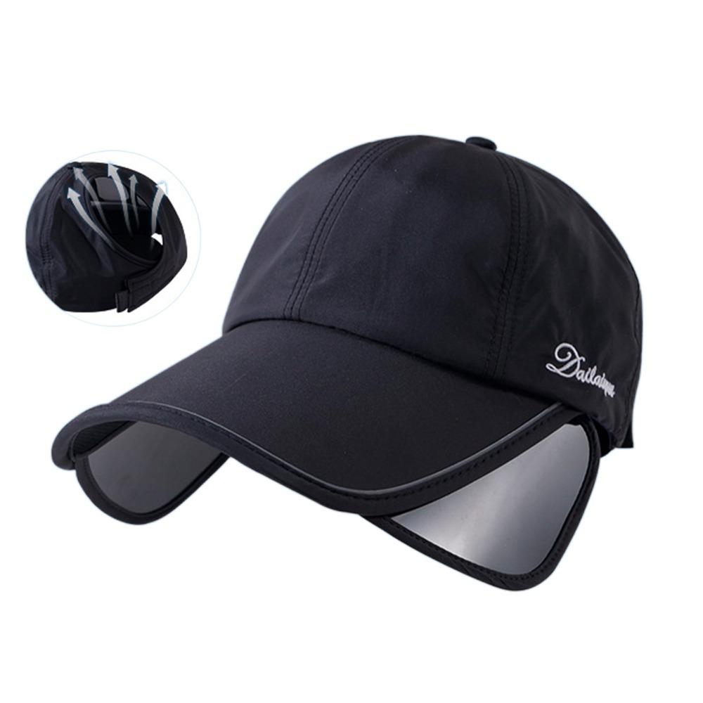Wide Brim Retractable Sun Hat Quick Dry Sports Cap Casual Sunscreen Baseball Hat  Women/Men