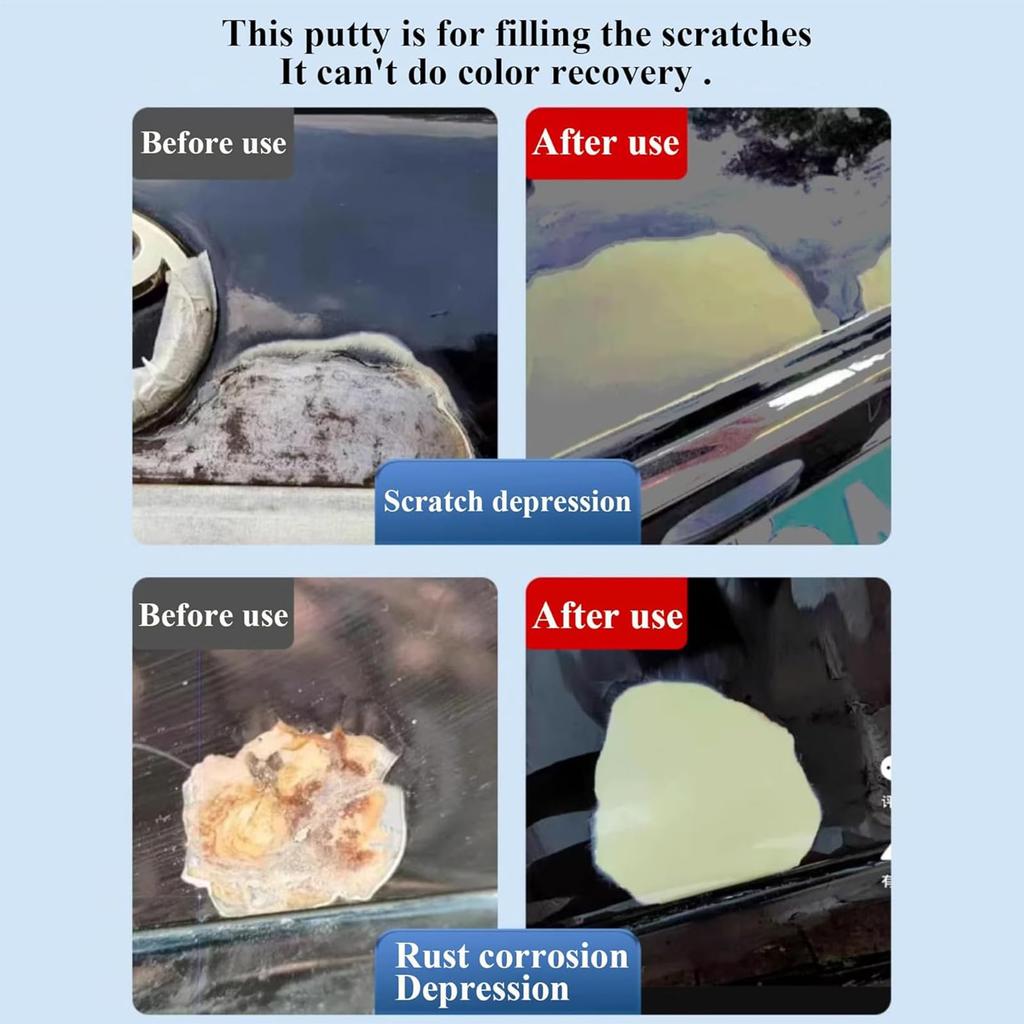 Car Deep Scratch Repair Kit, Body Scraping Putty Repair Fill Kit Car Primer Deep