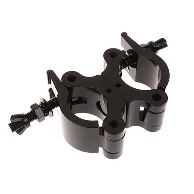Aluminum Swivel Scaffolding Truss Clamp Stage Lights Hook Single/Double-ring Buckle Coupler Tube 18 - 52MM For Max Loading 100kg