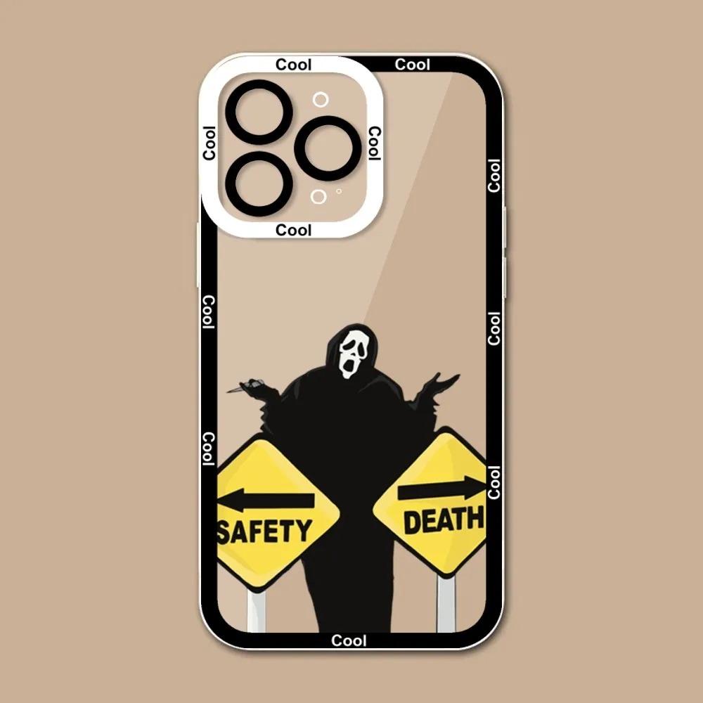 Ghostface Scream Phone Case For iPhone 16 15 14 13 12 11 Pro Max XS X XR 7 8 SE Funda