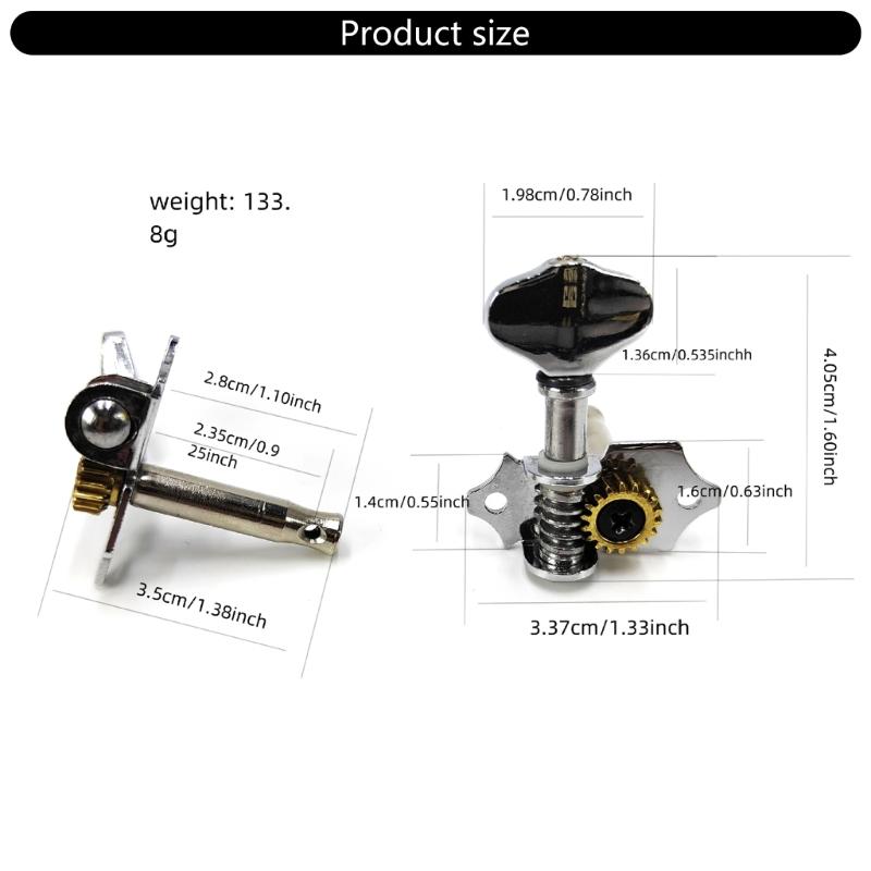 6Pieces Metal Guitar Tuning Machines Suitable for Professional Musicians Seeking Superior Sound and Robust Construction