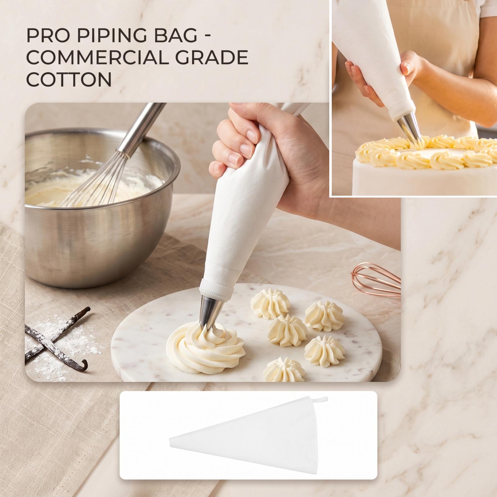 Cotton Piping Bag for - Food Grade Reusable Bag with -Burst Design S