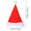 Weihnachtsmütze Weich Bequem Nikolausmütze für Männer Frauen Jugendliche Weihnachtsfeier Dekoration Warme Winter-Weihnachts Kopfbedeckung