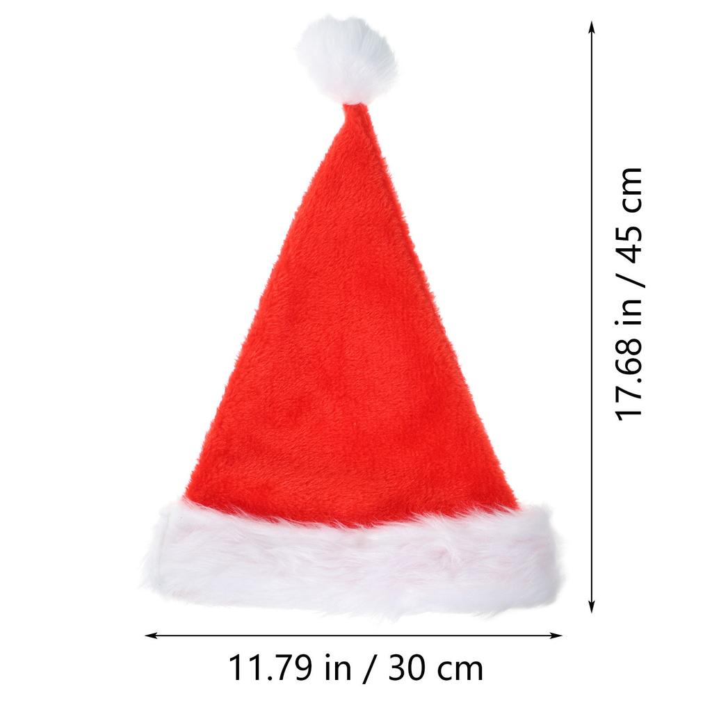 Weihnachtsmütze Weich Bequem Nikolausmütze für Männer Frauen Jugendliche Weihnachtsfeier Dekoration Warme Winter-Weihnachts Kopfbedeckung