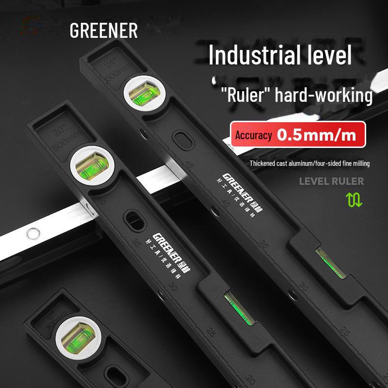 High Precision Mini Aluminum Level Ruler - Anti-Fall Design