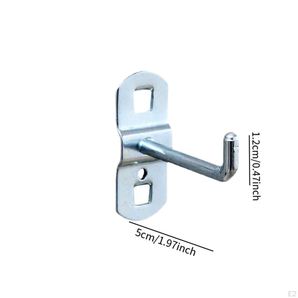 10Pcs Pegboard Hooks Hole Board for Household Craft Room Wall Rack