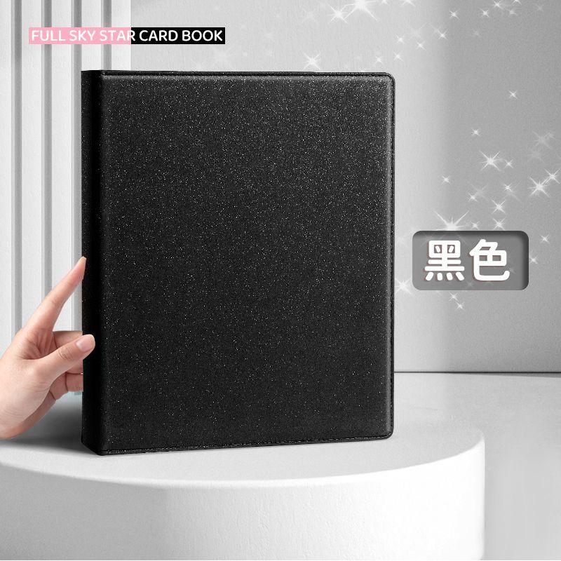 Sunwood Sparkling PU Binder A4/A5 Kpop Photocard Collect Book Large Capacity Card Holder Macaron PU Leather Idol Photo Album