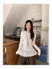 Korean Lace Thermal Slim-Fit Women's Long-Sleeve T-shirt, Autumn/Winter 2025 Style